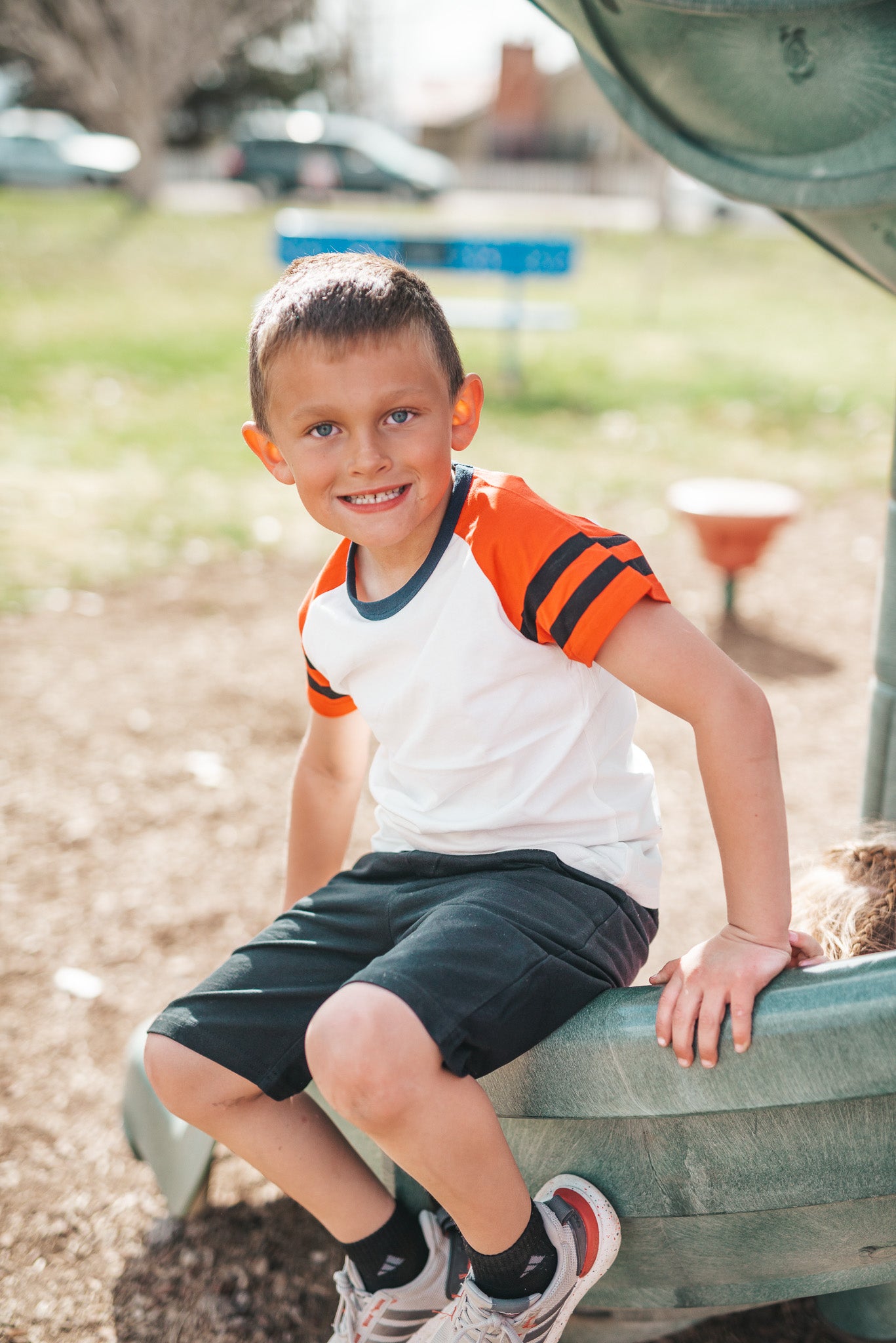 Striped Raglan Tee