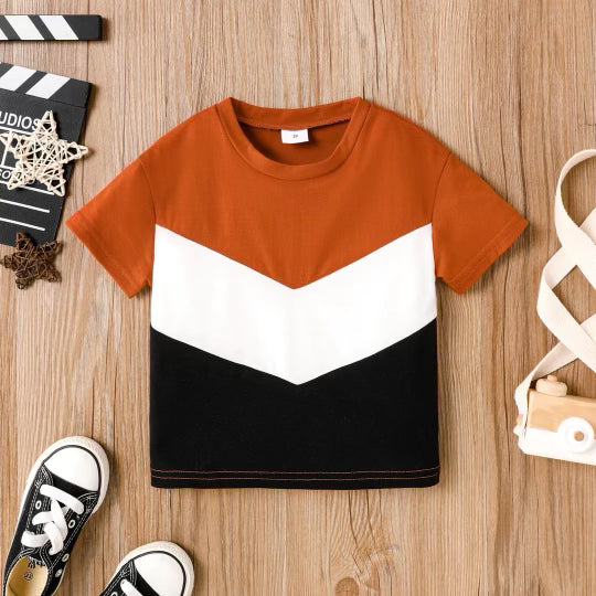 Chevron Color  Block Tee