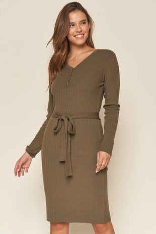 Henley Sweater Dress